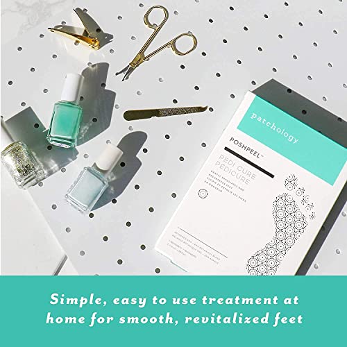 Patchology PoshPeel Pedi Cure - Foot Peel Mask Soak Treatment, Pedicure Foot Spa, Feet Peeling Mask, Pedicure Booties w/Deep Exfoliation for Baby-soft Skin, Pedicure Supplies for Foot Care, 1 Pair - Image 9