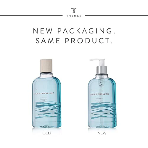 Thymes Moisturizing Body Wash with Pump - Body Soap - Bath Products - Skin Care - Liquid Soap with Notes of Water Lily, White Cyclamen, Driftwood, Yuzu, & Bamboo (Aqua Coralline, 9.25 fl oz) - Image 2