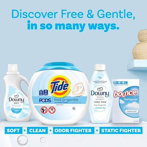 Tide PODS Free & Gentle Laundry Detergent Soap Pacs, 42 Count, Tide PODS Laundry Detergent - Image 9