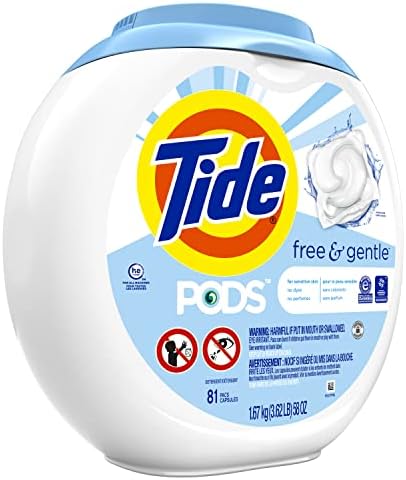 Tide Laundry Detergent Pods, Free & Gentle, 81 Count (Pack of 1) - Image 2