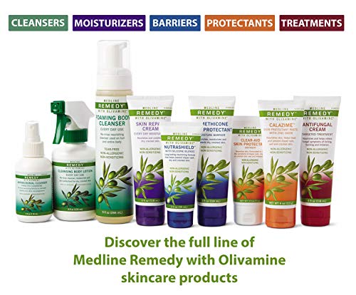 Medline Remedy Skin Repair Cream with Olivamine, 32 oz. bottle, lightly scented, for dry and cracked skin - Image 4