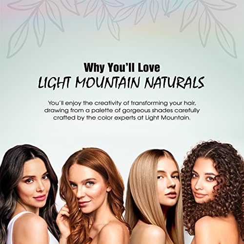 Light Mountain Henna Hair Color & Conditioner - Warm Chestnut Hair Dye for Men/Women, Organic Henna Leaf Powder and Botanicals, Chemical-Free, Semi-Permanent Hair Color, 4 Oz - Image 4