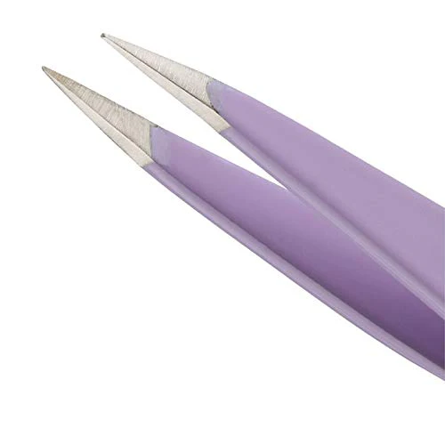 Tweezerman Mini Slant and Point Tip Tweezer - Tweezers Set for Eyebrows, Facial Hair, Ingrown Hairs - Image 2