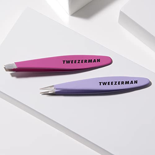 Tweezerman Mini Slant and Point Tip Tweezer - Tweezers Set for Eyebrows, Facial Hair, Ingrown Hairs - Image 7