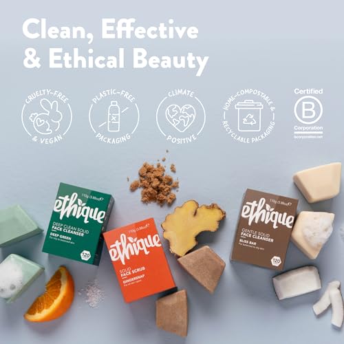 Ethique Gentle Solid Face Cleanser for Balanced to Dry Skin - Bliss Bar - Plastic-Free, Vegan, Cruelty-Free, Eco-Friendly, 3.88 oz (Pack of 1) - Image 7