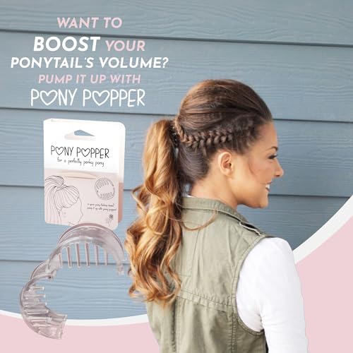 Pony Popper Hair Clip - Ultimate Solution for Full, Voluminous, and Natural Ponytails with Minimal Effort - Versatile Hair Clip for All Hair Types (Clear) - Image 7