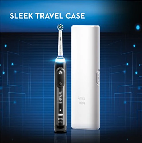 Oral-B 7500 Electric Toothbrush with Replacement Brush Heads and Travel Case, Black - Image 8