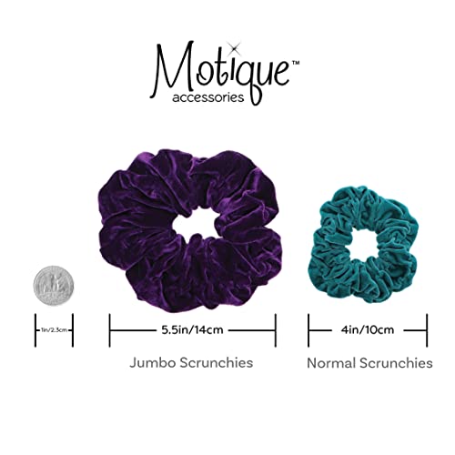 Aqua Jumbo Velvet Scrunchy - Image 4