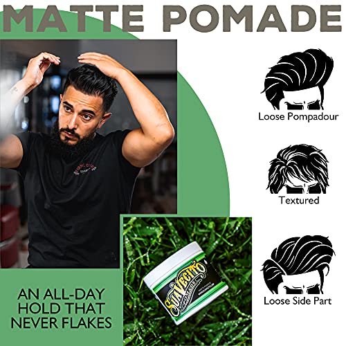 Suavecito Pomade Matte (No Shine) Formula 4 oz, 2 Pack - Medium Hold Hair Pomade For Men - Matte Hair Paste For Natural Texture Hairstyles - Image 4