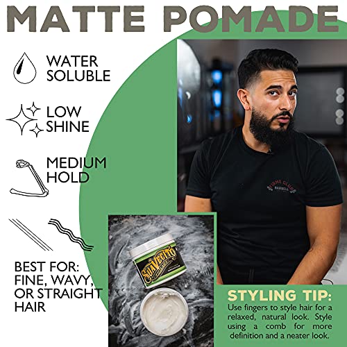 Suavecito Pomade Matte (No Shine) Formula 4 oz, 2 Pack - Medium Hold Hair Pomade For Men - Matte Hair Paste For Natural Texture Hairstyles - Image 5
