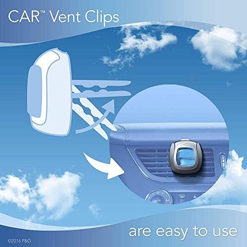 Febreze Car Air Freshener, 2 Gain Original and 2 Gain Island Fresh Scents, Odor Eliminator for Strong Odors (4 Count) - Image 6