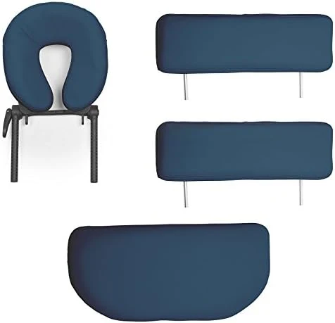 Saloniture Professional Portable Folding Massage Table with Carrying Case - Blue - Image 4
