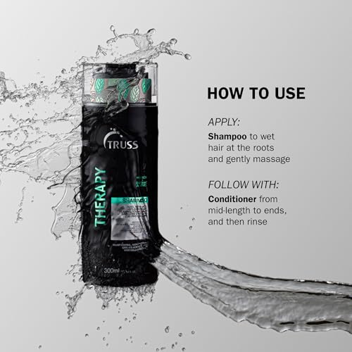 TRUSS Therapy Shampoo - Anti Dandruff Shampoo + Dry Scalp Treatment - Help Prevent Hair Loss and Reduce Oiliness While Protecting Against Dandruff and Allergies (300 ml) - Image 4