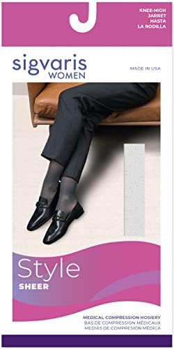 Sigvaris Style Sheer 780 Women’s Closed Toe Knee-High Moisture Wicking Stockings - Light & Comfortable Compression Stocking 20-30mmHg to Relieve Vein Issues - Image 2