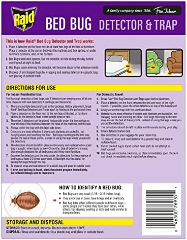 Raid Bed Bug Detector and Trap, For Indoor Use, 4 Count - Image 2