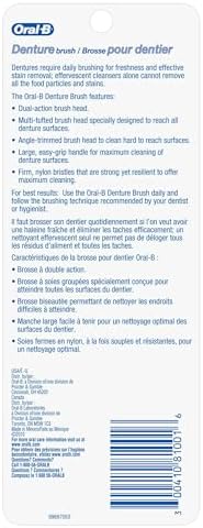 Oral-B Denture Brush Dual Head - each, Pack of 4 - Image 2