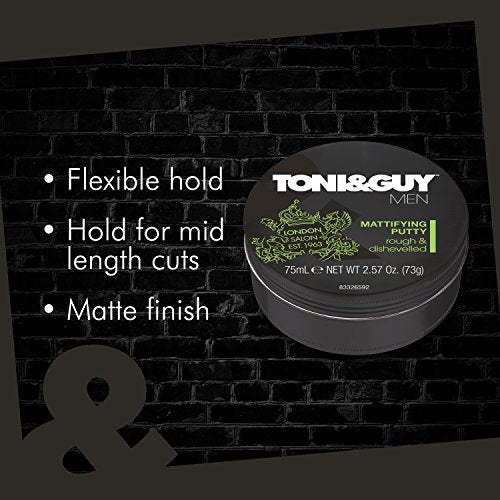 Toni & Guy Men Mattifying Putty, 2.7 oz (Toni&Guy Workable Matte Paste 75ml) - Image 7