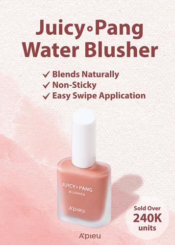 A'PIEU JUICY-PANG WATER BLUSHER (BE01 - Fig Pearl) Korean Liquid Blush For Cheeks K Beauty Makeup - Image 2