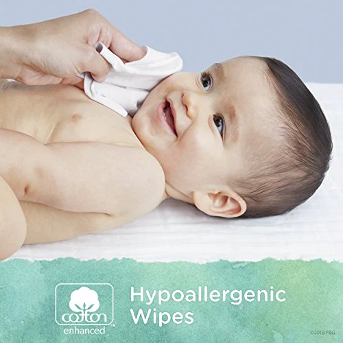Pampers Pure Disposable Baby Diapers, Hypoallergenic and Fragrance Free Protection Size 2, 128 Ct. with Aqua Pure 4X Pop-Top Sensitive Water Baby Wipes, 224 Ct. - Image 6