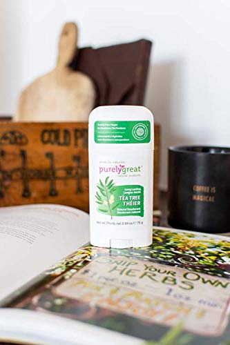 Natural Deodorant Stick - Tea Tree - EWG Verified™ - Vegan, Cruelty Free - No Aluminum, No Parabens - Essential Oils - Image 6