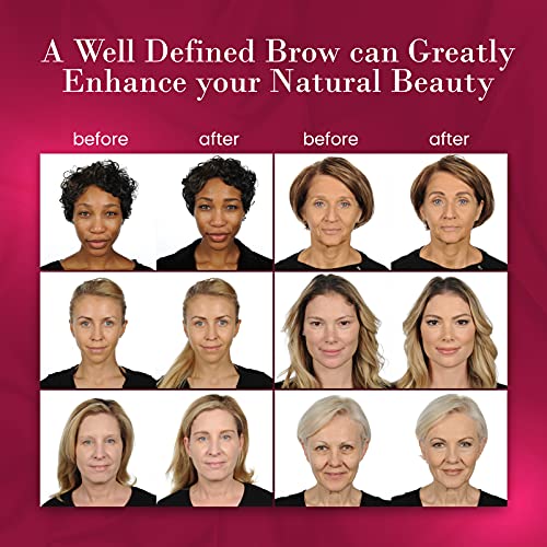 ybf Beauty Eyebrow Pencil - Universal Automatic Brow Pencil With Spoolie Brush - Perfect Eyebrow Makeup Shaper and Filler For Women - All Hair Colors & Skin Tones - Taupe Eyebrow Liner - 0.005 Oz - Image 4