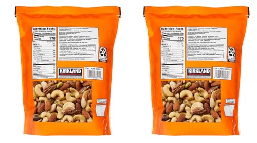Kirkland Signature Extra Fancy Unsalted Mixed Nuts, 2 Jars (2.5 LB) - Image 2