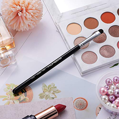 Curved Smudge Eyeshadow Brush, EIGSHOW Small Round Top Blending Eye Shadow with Synthetic Bristles for Smokey Cat Eye Makeup (E832) - Image 6
