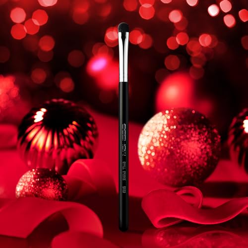 Curved Smudge Eyeshadow Brush, EIGSHOW Small Round Top Blending Eye Shadow with Synthetic Bristles for Smokey Cat Eye Makeup (E832) - Image 9