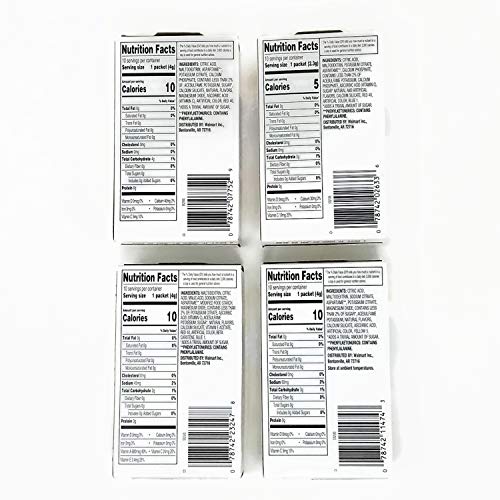 Great Value Low Calorie Sugar-Free Drink Mixes Variety Fruit Flavor (Lemonade Variety, 4-Pack) - Image 2