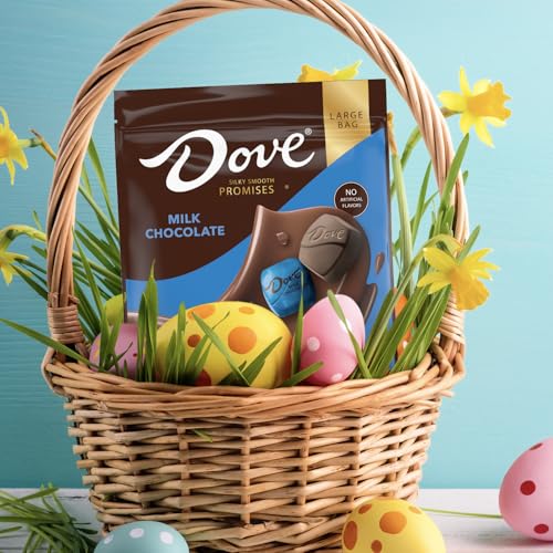 DOVE PROMISES Milk Chocolate Large Bag Individually Foil Wrapped Easter Basket Easter Egg Stuffers Easter Candy, 14.08 Oz Bag - Image 6