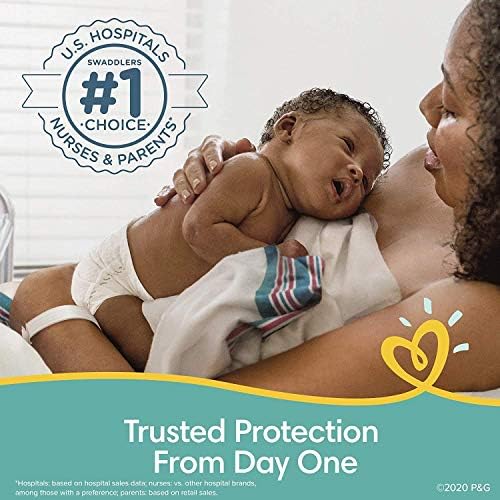 Pampers Swaddlers Newborn Diapers, Size 1, 96 Count - Image 7