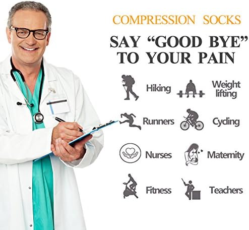 Compression Stockings 40-50mmHg Graduated Socks Recovery Varicose Veins Women - Image 6
