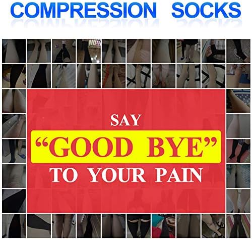 Compression Stockings 40-50mmHg Graduated Socks Recovery Varicose Veins Women - Image 7