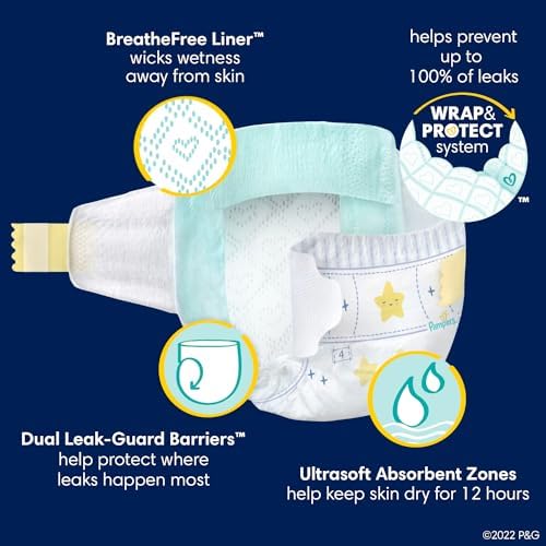 Pampers Overnight Diapers - Swaddlers Overnights - Size 5, 50 Count, Disposable Baby Diaper, Night Time Leak and Skin Protection - Image 6