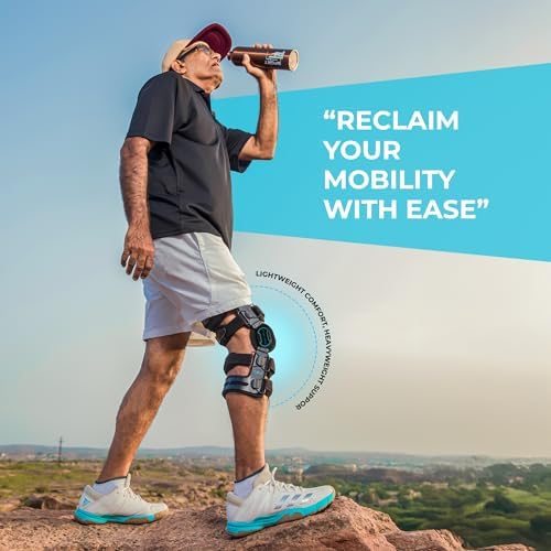 Z1 K6 Hinged Unloader Metal Knee Brace for Men and Women - Knee Support for ACL, MCL, LCL, PCL, Sport Injuries, Mild Osteoarthritis, Meniscus Tears - Ideal for Running & Daily Activities (S12) - Image 8