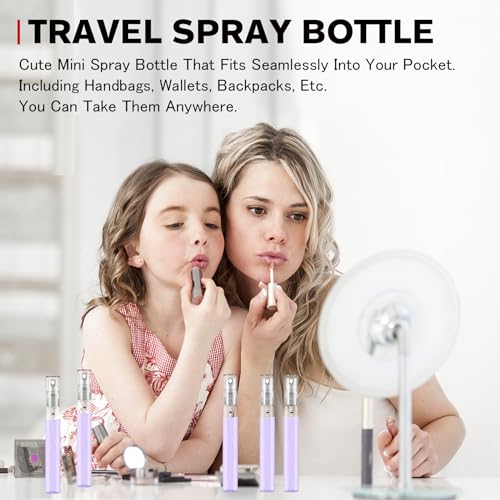 Mini Spray Bottle 10ml, Refillable Glass Spray Bottle, Glass Bottle Atomizer, Perfume Mouthwash Atomizer for Cleaning Refillable Container for Travel, Essential Oils, Perfume 40 Pcs, 10ml - Image 7