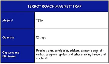 TERRO T256 Poison Free Roach Magnet Trap and killer with Exclusive Pheromone Technology - Kills Ants, Spiders, Scropions, Silverfish, Crickets, and More - 12 Pack 144 Traps - Image 3