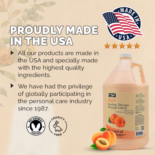 PRO NAIL - Healing Therapy Massage Lotion - Professional Pedicure, Body and Hot Oil Manicure, Infused with Natural Oils, Vitamins, Panthenol and Amino Acids (Peach, 1 Gallon) - Image 7