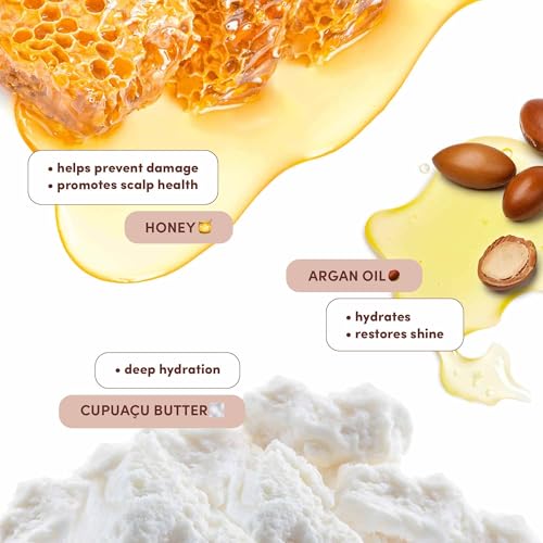 MIZANI Moisture Fusion Intense Moisturizing Mask - Restores Hydration in Curls & Coils, Deep Conditioning Hair Mask For Dry Hair, Moisturizes Without Buildup, With Argan Oil & Honey - Image 5