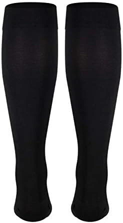 NuVein Medical Compression Stockings, 20-30 mmHg Support for Women & Men, Knee Length, Closed Toe, Black, Large - Image 4