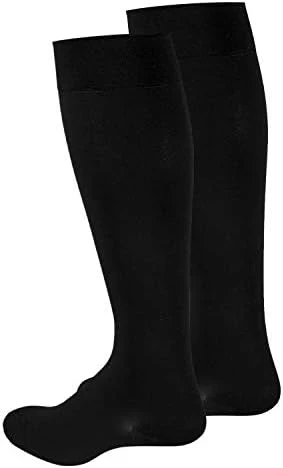 NuVein Medical Compression Stockings, 20-30 mmHg Support for Women & Men, Knee Length, Closed Toe, Black, Large - Image 7