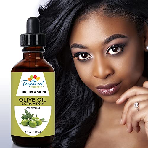Extra Virgin Organic Olive Oil 4 oz - Cold Pressed Unrefined - Use For Face, Skin, Hair, Dry Scalp, Massage - Image 3