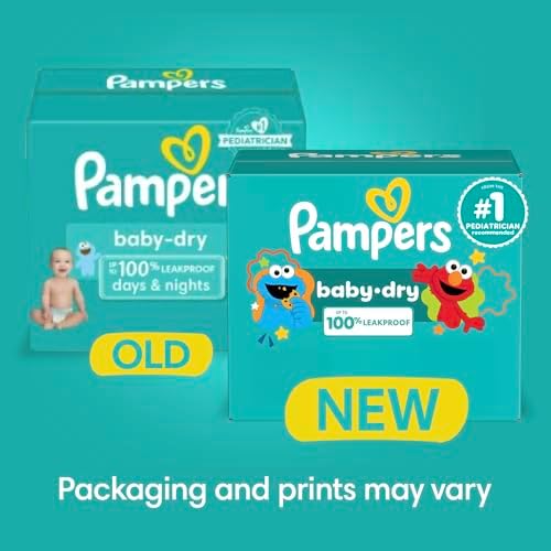 Pampers Diapers - Baby Dry - Size 5, 164 Count, Absorbent Disposable Infant Diaper (Packaging May Vary) - Image 2