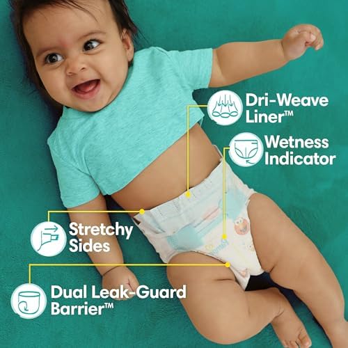Pampers Diapers - Baby Dry - Size 5, 164 Count, Absorbent Disposable Infant Diaper (Packaging May Vary) - Image 3