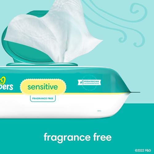 Pampers Swaddlers Disposable Baby Diapers Size 4, 150 Count with Sensitive Water Based Baby Wipes 4X Pop-Top Packs (336 Count) - Image 8