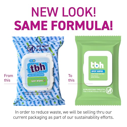 TBH Kids Spot Wash Wipes - Cleansing Face Wipes - Acne Prevention - Sulfate, Paraben Free - 30 Pack. - Image 2