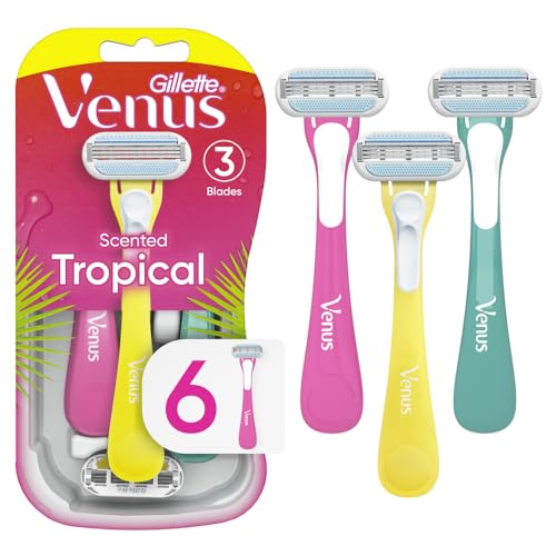Gillette Venus Tropical Value Pack 6 Disposable Razors 3 Blades