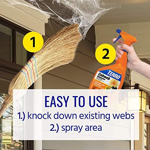TERRO T2360 Ready-to-Use Spider Cobweb Eliminator and Repellent Spray - Prevent Spiderweb Formation - Image 5