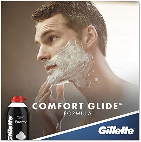 Gillette 14501 Foamy Shave Cream, Original Scent, 2 oz Aerosol, 48/Carton - Image 7
