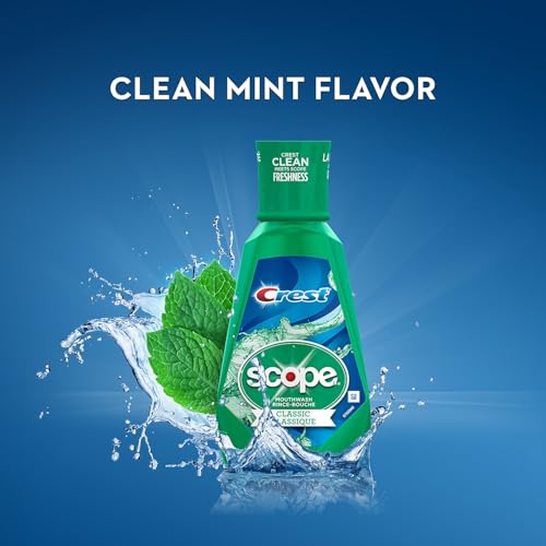 PROCTER & GAMBLE Crest + Scope Rinse, Classic Mint, 36 Ml Bottle, 180/carton - Image 8